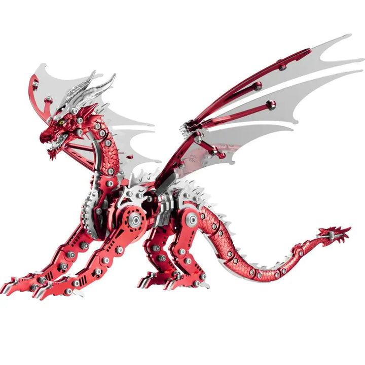 LONGPIN Stainless Steel 3D Dragon Assembly Puzzle - Building Blocks for Ages 12 and Up, Perfect Gift for Thanksgiving, Father's Day, Valentine's Day, Birthdays, Collectibles, and Christmas