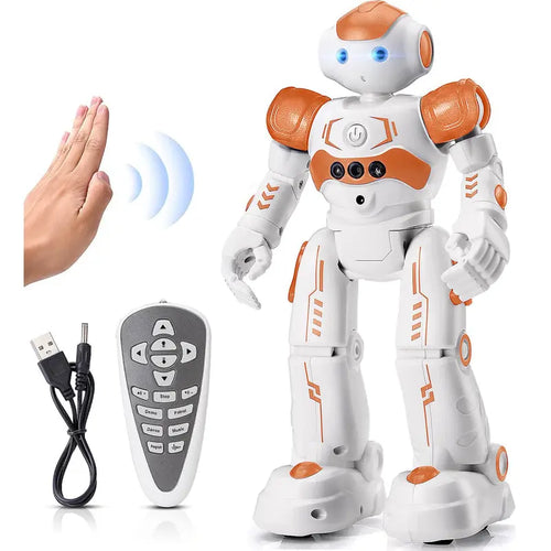 Kingsdragon RC Robot Toys for Kids, Gesture & Sensing Programmable Remote Control Smart Robot for Age 3 4 5 6 7 8 Year Old Boys Girls Birthday Gift Present