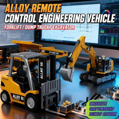1/64 Mini 2.4Ghz RC Excavator, Pocket-Size USB Rechargeable Remote & App Control Digger, Electric Construction Toy for Kids & Collectors, Stress Relief Desktop Entertainment, Birthday Christmas Gift