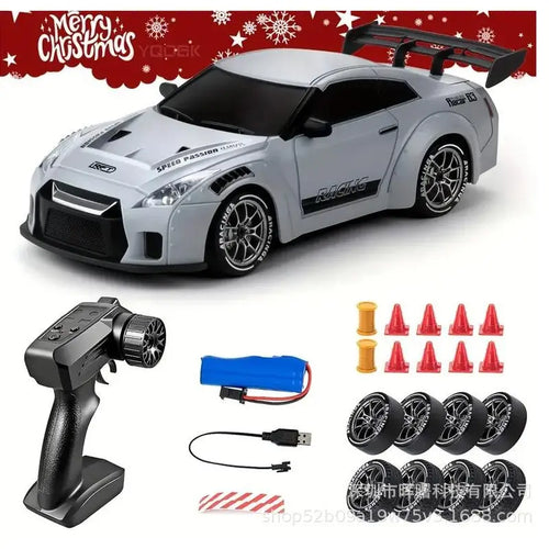 1:24 Scale Racing Drift RC Car - Fast Electric Remote Control Off-Road Vehicle with Drift Look, Batteries Included, Miniature Toy Gift for Kids+Adults