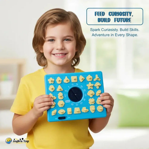 Joybrix Pop-Up Board Game for Boys and Girls 3 and up - Eco-Friendly ABS Shape Matching Puzzle Toy, Color Recognition, Problem-Solving Skill Builder, Ideal for Restaurants, Road Trips, Birthdays, Easter Gifts