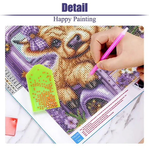 Cow Diamond Art Kits for Adults Beginner,Diy Truck Diamond Painting 5D round Full Drill Highland Cow Diamond Dots Gem Art Crafts with Tools Animal Crafts for Wall Decor 12X12In