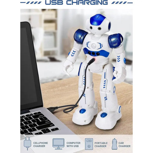 Kingsdragon RC Robot Toys for Kids, Gesture & Sensing Programmable Remote Control Smart Robot for Age 3 4 5 6 7 8 Year Old Boys Girls Birthday Gift Present