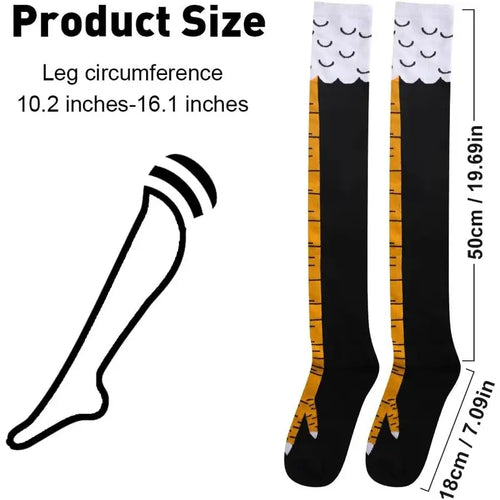 Adults' Animal-Style Cotton Funny Chicken Leg Socks - Comfortable, Colorful Novelty Sports Socks for Halloween, Christmas, Party, White Elephant Gifts