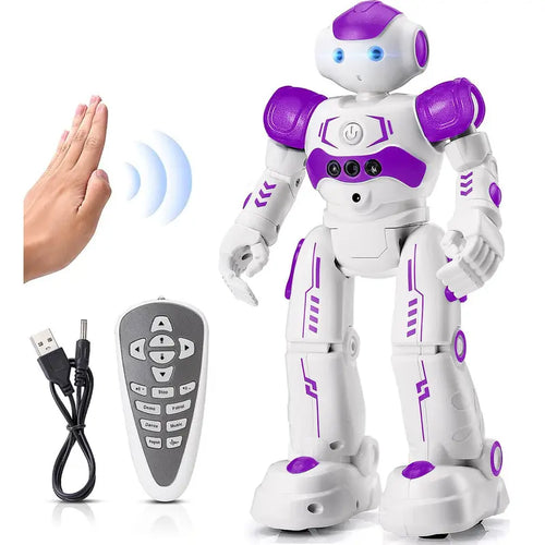 Kingsdragon RC Robot Toys for Kids, Gesture & Sensing Programmable Remote Control Smart Robot for Age 3 4 5 6 7 8 Year Old Boys Girls Birthday Gift Present