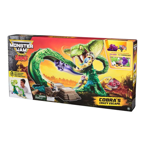Monster Jam Mini Cobras Crazy Escape Toy Vehicle Playset