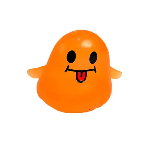 Halloween Ghost Shape Stress Relief Squishies - Soft Stretchy Squeeze, Maltose-Handfeel Moldable Fidget Toy, Compact Anxiety Calming Decompression Gift for Students, Festive Party Bag Supply