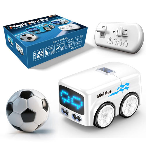 2.4G Multi-Mode Remote-Controlled Car Toy - RC Cars, 5 in 1 Model with LED Display, Soccer Ball Attachment, Unisex Classroom Party Favor Gift