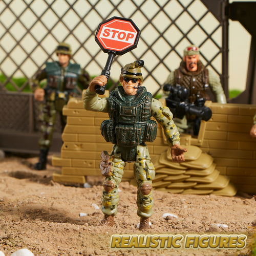 16 Pcs Military Toy Soldiers Playset for Kids, Army Men and SWAT Team with Military Soldiers Action Figures Playset, Christmas Birthday Gift for Boys 3+
