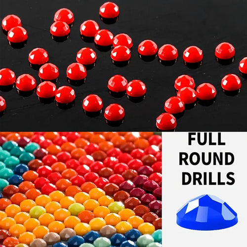 Diamond Painting Kits for Adults,Tree of Life Diamond Painting Kit,American Flag round Diamond Dots for Beginner,Gem Painting,Diy Art and Crafts,Home Wall Decor 14X14 Inch