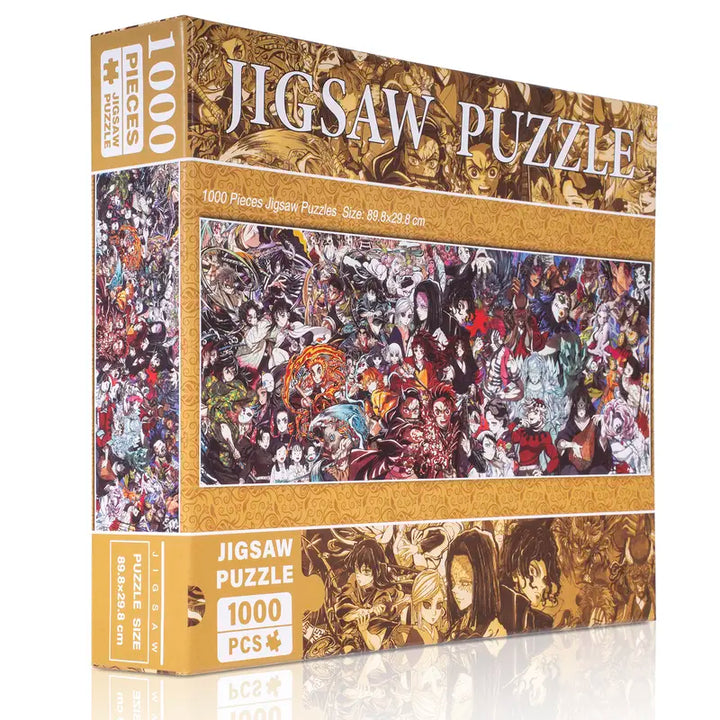 Anime Demon Slayer Puzzles 1000 Pcs Jiasw Puzzles for Fans Size 11.7Inch*35.4Inch Jigsaw Puzzles Art Puzzles Gift
