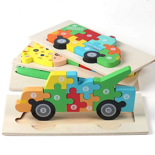 3D - Wooden Puzzle 3 Pack Randomized