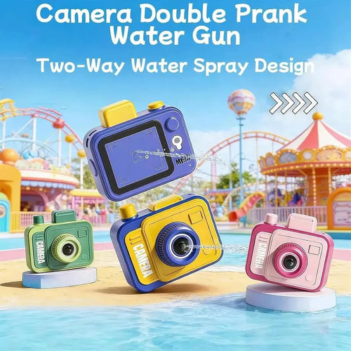 Camera-Look Kids' Plastic Water Squirt Gun, Pocket-Sized 2-Way Spray Toy, Built for Kids and Family Fun, Ideal for Backyard Water Fights, Beach Days