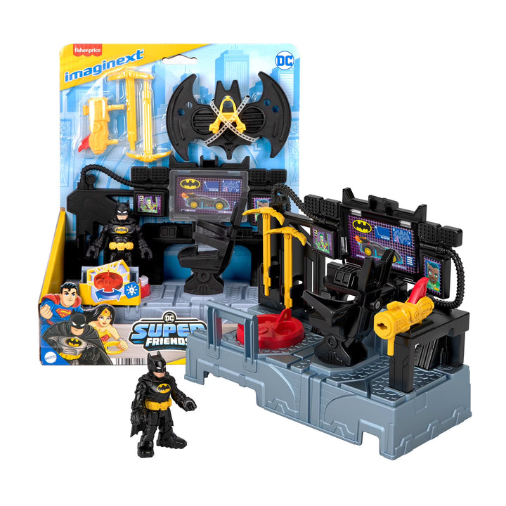 DC Super Friends Bat Command Center Playset with Lights & Batman Figure