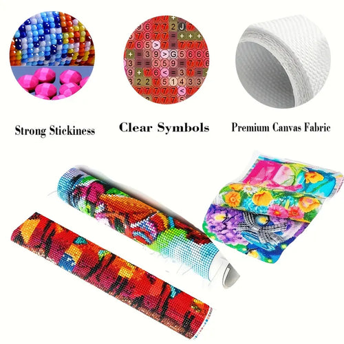 Chinese Style 5D Large AB Diamond Painting Kit for Adults, Peacock & Peony Mosaic, Waterproof Decorative DIY Needlework, 1X Diamond Tray, 39.37X15.7In Home & Office Decor, Peony Flowers