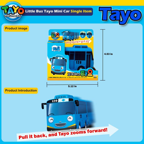 Tayo - Action Play Car Figure, Christmas and Birthday Gifts for Kids, the Most Popular Children'S Cartoon Characters in Korea