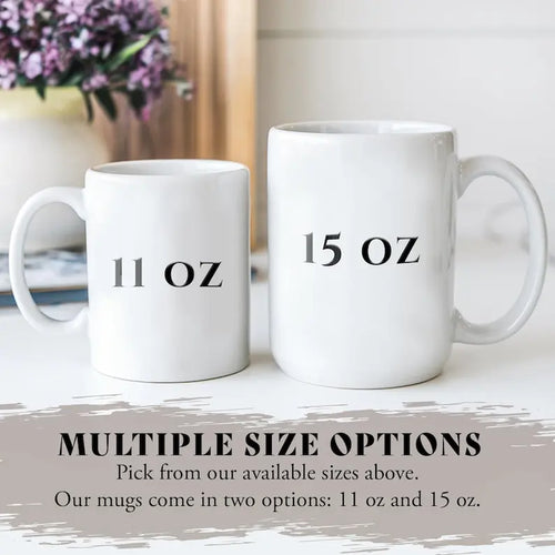 Dad Joke Animal Ceramic Coffee Cup - 11Oz-15Oz Reusable Washable Drinkware, Funny Birthday Gift for Dad & Mom, Gift-Box Ready, Microwave-Reheatable Dishwasher-Safe Kitchenware