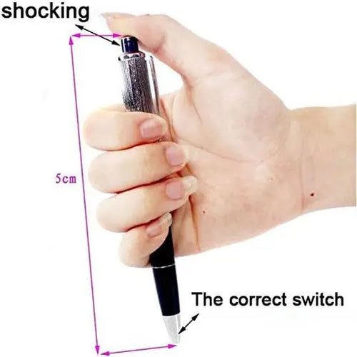 3Pcs Shocking Adult Prank Prop Joke to Friends Electric Shock Pen Shape Trick Gag Gadget Funny for Fool'S Day Halloween
