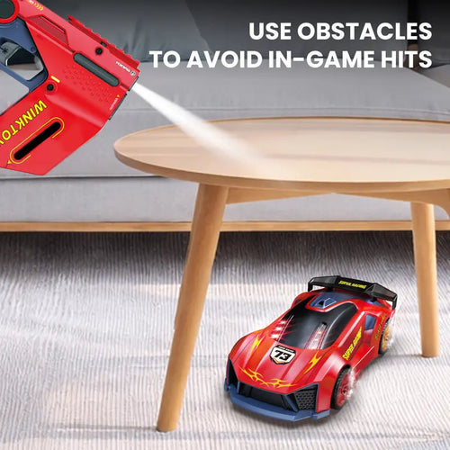 2-Player Interactive Racing Game Car, Winktoy RC Car Toy with LED Lights, Fun Challenge Game,Racing Car Toy with LED Lights, 2 Controllers, Fun Game，Boys and Girls, Gift Idea, Party Toy, Family Fun
