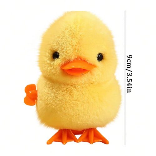 1PCS Yellow Jumping Chicken Plush Toys Moveable Chain Winding Soft Dolls Simulation Anime Plushie Children'S Birthday Gift