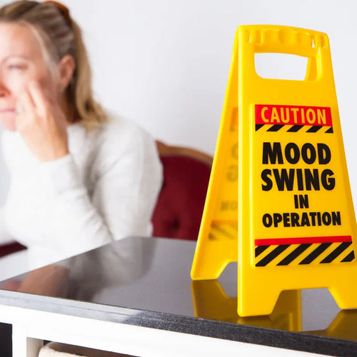 Boxer Gifts ‘Mood Swing’ Novelty Office Humor Warning Sign | Funny White Elephant Gift for Him Her Coworker | Moody Teenager Gift
