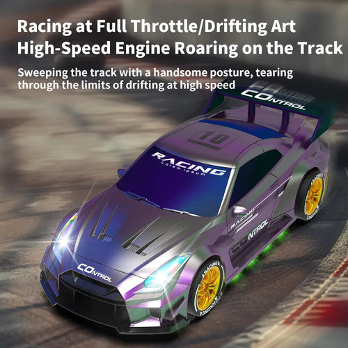 Remote Control Drift Car 2.4Ghz 4WD Vehicle Rc Cars Remote Controlled Car with LED Lights Drifting Tire Racing Sport Toy for Adults Boys Girls Kids Gifts Rc Drift Car