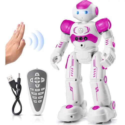 Kingsdragon RC Robot Toys for Kids, Gesture & Sensing Programmable Remote Control Smart Robot for Age 3 4 5 6 7 8 Year Old Boys Girls Birthday Gift Present
