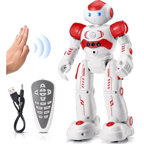 Kingsdragon RC Robot Toys for Kids, Gesture & Sensing Programmable Remote Control Smart Robot for Age 3 4 5 6 7 8 Year Old Boys Girls Birthday Gift Present