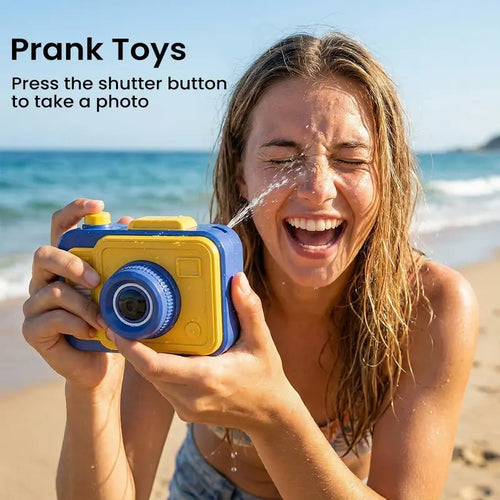 Camera-Look Kids' Plastic Water Squirt Gun, Pocket-Sized 2-Way Spray Toy, Built for Kids and Family Fun, Ideal for Backyard Water Fights, Beach Days