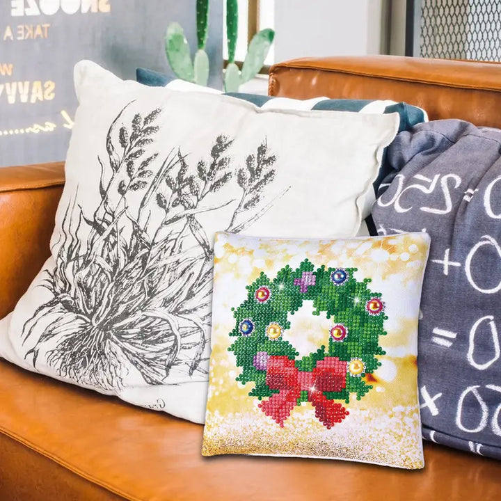 Diamond Dotz Pillow - Christmas Aesthetic Festive Home Decoration