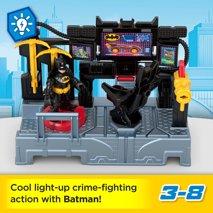 DC Super Friends Bat Command Center Playset with Lights & Batman Figure