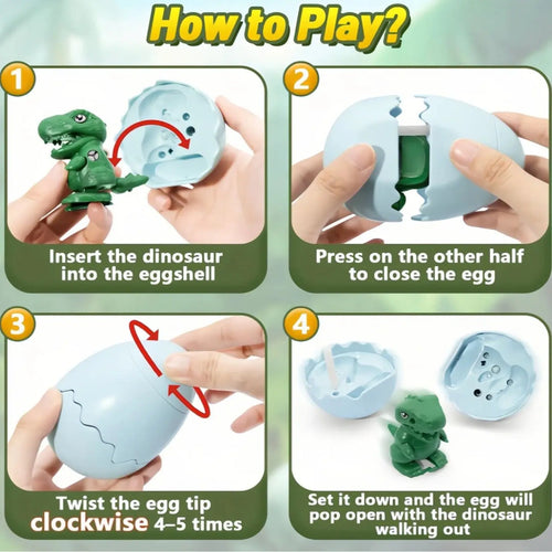 Funny Hatching Egg Wind up Toys - Cute Walking Duck & Capybara&Penguin&Dinosaur, Fun Creative Gifts, Walking Hatching Animals, Fun Toy, Prank Toy, Novelty Toy Thanksgiving Gifts, Christmas Gifts, Easter Gifts Dinosaur Toys Dinosaur Toys for Kids 3-5