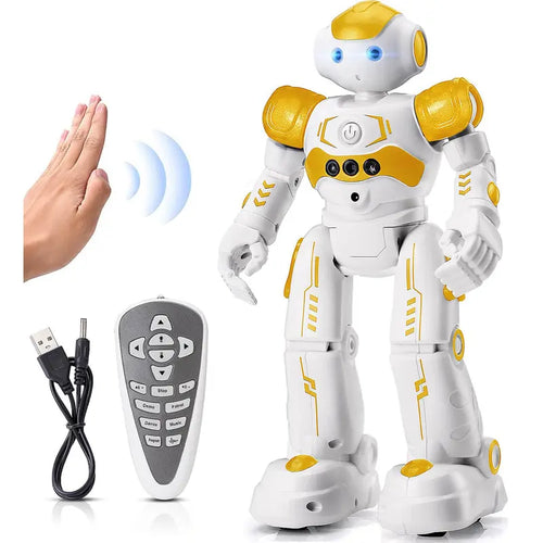 Kingsdragon RC Robot Toys for Kids, Gesture & Sensing Programmable Remote Control Smart Robot for Age 3 4 5 6 7 8 Year Old Boys Girls Birthday Gift Present