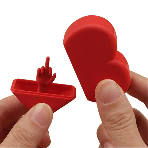 Funny Heart-Shaped Middle Finger Gift Box, Novelty Gag Gift Box Party Favor, Quirky Gift, Funny Gag Gifts