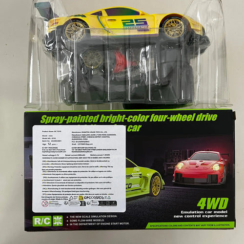 High-Speed Remote Control Drift Car with LED Underbody Lights, 2.4G Anti-Interference, Includes Spare Tire & Road Cones, Boy Birthday Gift, Rc Drift Car, Remote Controlled Car, Rc Cars
